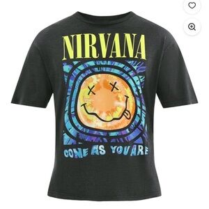 NIRVANA Men’s Black 1993 Tour Band Tee size XL concert retro graffic